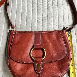 FRYE Brown Leather Crossbody Bag